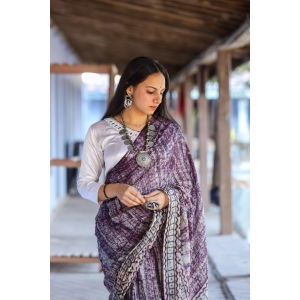 Harita Muslin Khadi Saree