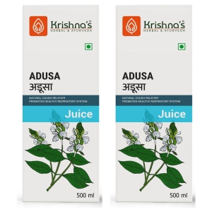 Krishna's Herbal & Ayurveda Adusa Juice 500ml ( Pack of 2 )