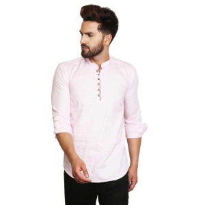 Banity Bey Men's Cotton Blend Stylish Shirt Cum Kurta