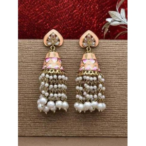 Jhumka Earrings in Mehendi finish