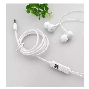 Wired earphone with mic | JNUOBI (White)