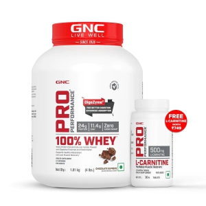 GNC Pro Performance 100% Whey Protein 4 lbs Chocolate Supreme