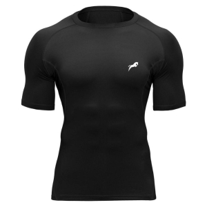 Rider Compression T-Shirt, Top Half Sleeve Plain Athletic Fit Multi Sports Cycling, Cricket, Football, Badminton, Gym, Fitness & Other Outdoor Inner Wear - M