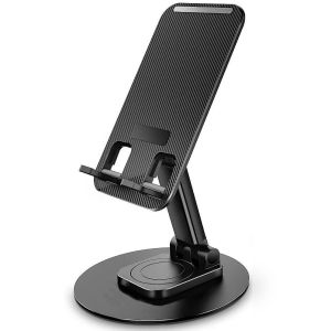 NBOX - Adjustable Mobile Stand for Smartphones and Tablets ( Black ) - Black