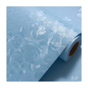 Gatih - Flower Rose Textured DIY Self Adhesive Decal Wallpaper ( 45 x 500 ) cm ( Pack of 1 )