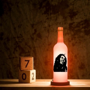 Bob Marley Inlit Lamp (Orange)