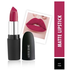 Swiss Beauty Matte Lipstick (Hot Pink), 3.8gm