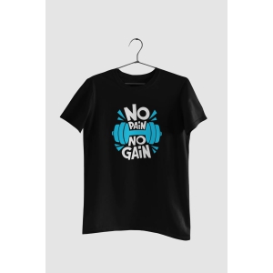 NO PAIN NO GAIN-Steel Grey / L