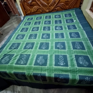 Sambalpuri Gachha Mayur Double Bedsheet