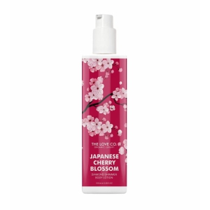 THE LOVE CO. Japanese Cherry Blossom Body Shimmer Lotion - Radiant Glow & Shine for Women, Illuminating & Hydrating, Wedding Radiance Body Glow Shimmer, Perfect for Pre-Makeup & Skin Highlighting - 100ml