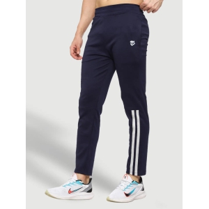Rapid Dry Blue Striped Track Pant for Men-Navy Blue / 7XL