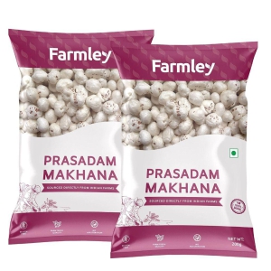 Farmley Prasadam Phool Makhana 400 g Pack of 2  each 200g | Premium Fox Nuts