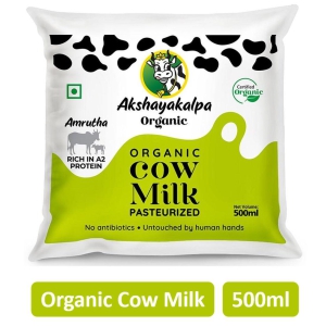 Amrutha A2 Organic Cow Milk Pasteurized 500 Ml