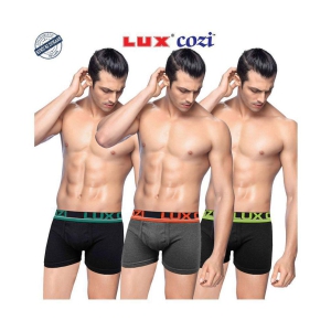 Lux Cozi Glo - Multicolor Cotton Blend Mens Trunks ( Pack of 3 ) - 85