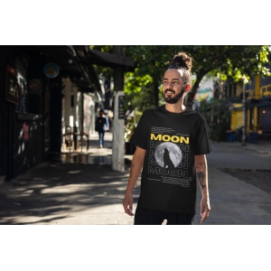 MOON Oversized T-Shirt - Premium 220 GSM Cotton Comfort | Exclusive Shopeznow Collection-L