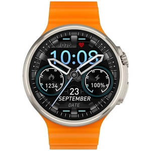 VEhop Circle Ultra with BT Calling, HD Display Orange Smart Watch