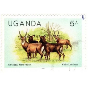 Uganda Defassa Waterbuck Postage Stamp