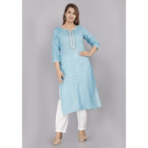 jc4u-light-blue-cotton-womens-straight-kurti-pack-of-1-none