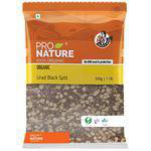 Pro Nature Organic Urad Black SplitUrad Dal 500 G Pouch