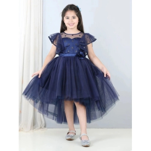 Toy Balloon Kids Navy Blue Net Girls Frock ( Pack of 1 ) - None