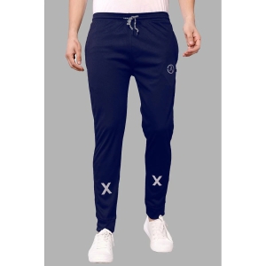 Anand Navy Blue Lycra Mens Joggers ( Pack of 1 ) - None