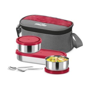 Milton Master Stainless Steel Lunch Box, Red