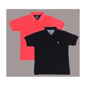 NEUVIN - Multi Color Cotton Blend Boys Polo T-Shirt ( Pack of 2 ) - None