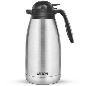 Milton Thermosteel Carafe 24 Hours Hot or Cold Tea/Coffee Pot, 2000 ml, Silver - Silver