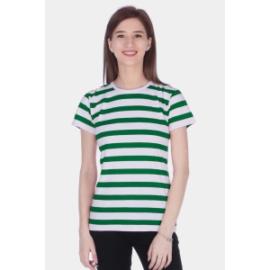 NEO GARMENTS Women's Multi-colored Half Sleeve Cotton Round Neck Stripe T-shirt | SIZE FROM S-32