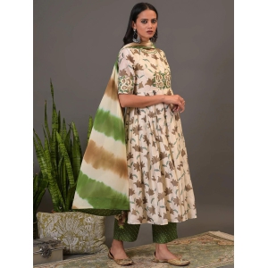 Autumn bloom Kurta, Pant & Dupatta-S