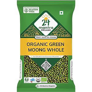 24 mantra GREEN MOONG WHOLE   1 KG