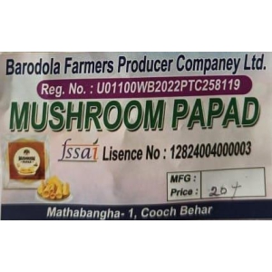 Mushroom papad pack of 5