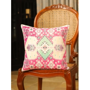 velvet-pink-colour-geometric-cushion-covers-18x18