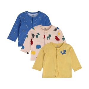 MINI KLUB - Blue Baby Boy Top ( Pack of 3 ) - None