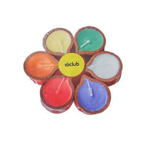 Colourful Wax Clay Diyas