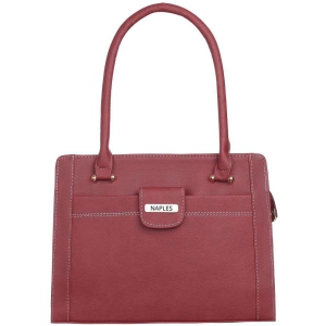 Naples - Maroon PU Shoulder Bag - Maroon