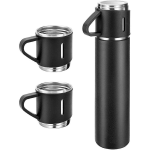 smart packaging - Black Steel Flask ( 500 ml ) - Black