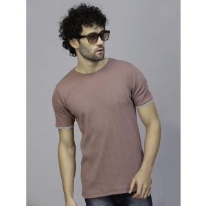 Rigo - Rose Gold Cotton Slim Fit Men's T-Shirt ( Pack of 1 ) - None