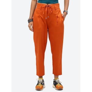 Baawri - Orange Cotton Regular Women's Casual Pants ( Pack of 1 ) - None