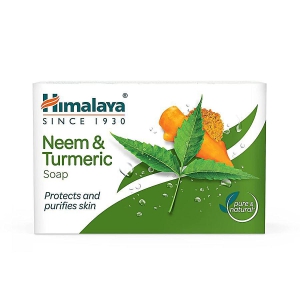 Himalaya Neem & Turmeric Bathing Soap, Cleanses & Purifies Skin, 125 G