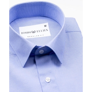 Renato Privilege Ciel Blue Plain Oxford Cotton Shirt-42 / L