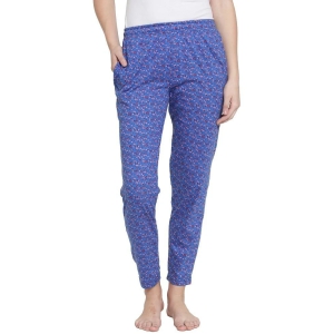 Uzarus Blue Cotton Blend Trackpants - Single - XL