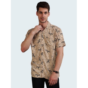 Safari Wilderness Half Sleeves Cuban Collar Shirt