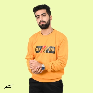 Yellow Versatile Sweatshirts for Men (Series 8000)-XL