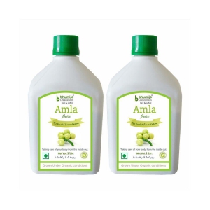 BHUMIJA LIFESCIENCES Amla Juice  1 Ltr. Health Drink Liquid 2 l Pack of 2