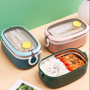 Lunch Box With Cutlery-Blue