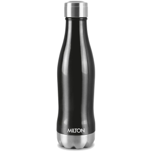 Milton New Duke 1000 Thermosteel Hot and Cold Water Bottle, 920 ml, Black - Black