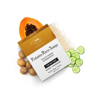 Potato Rice Soap - Handmade Soap For Face & Body ( Paraben/ Sulphate/ Dye/ Silicon Free) 100 g