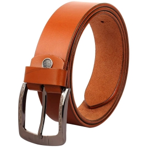 Creature Brown Leather Formal Belt Pack of 1 - None