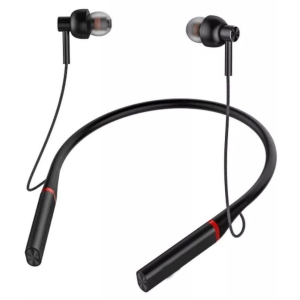 VEhop Thunderbass 20hrs In Ear Bluetooth Neckband 20 Hours Playback IPX4(Splash & Sweat Proof) Powerfull bass,Fast charging -Bluetooth V 5.0 Black